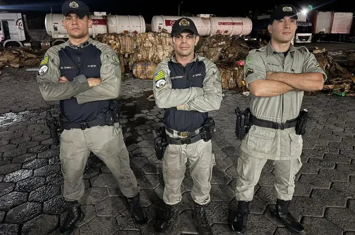 Militares do 8º Batalhão de Aparecida evitam tragédia em posto de combustível às margens da BR 153