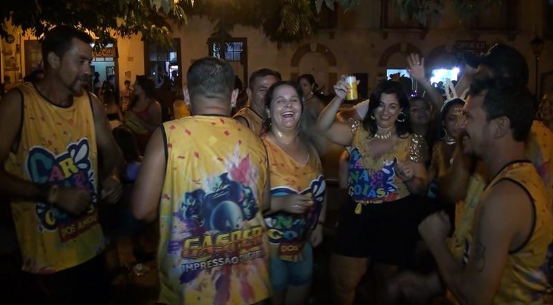 Foliões lotam as ruas do Centro Histórico da Cidade de Goiás