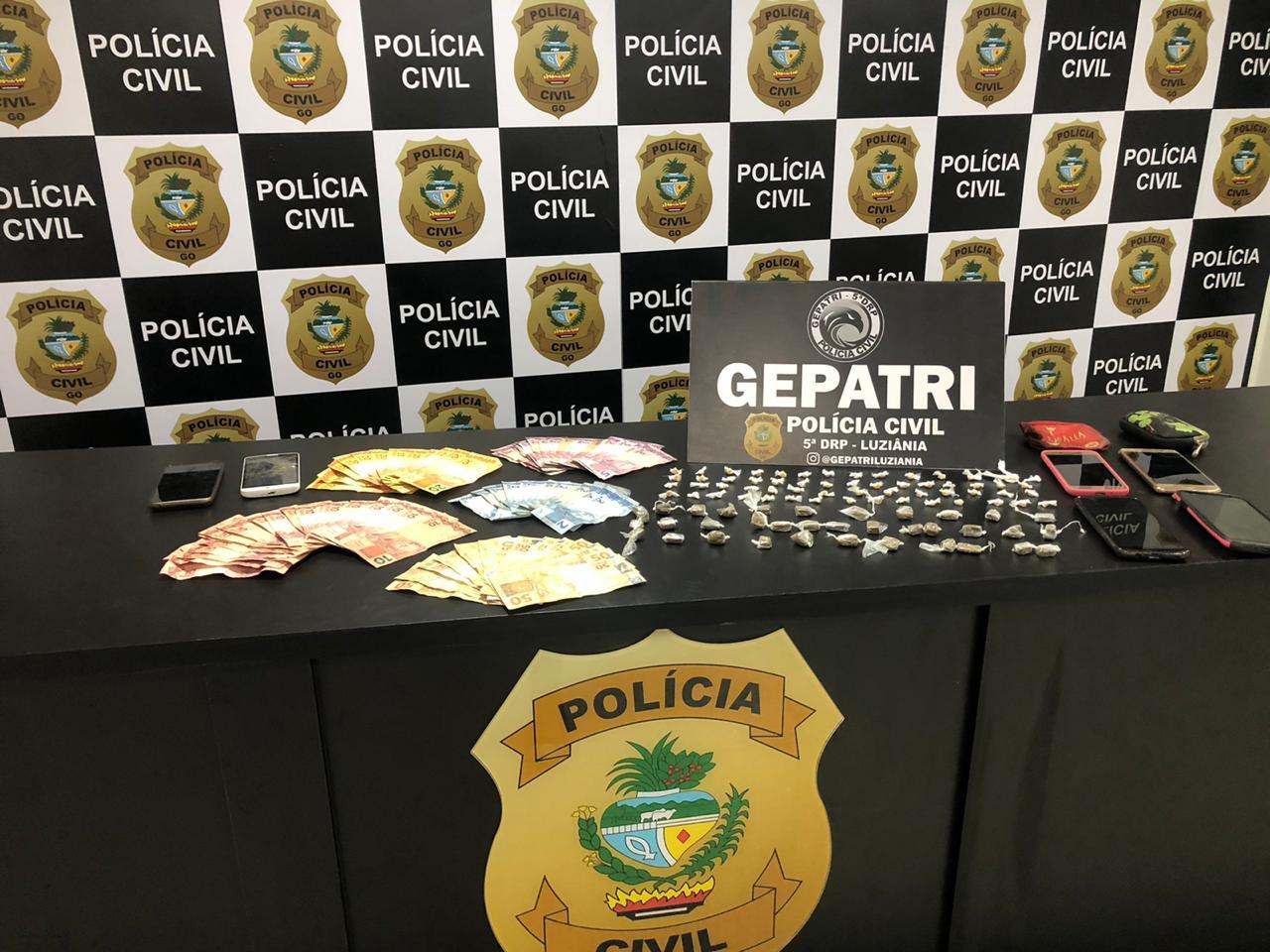 Familiares tentaram impedir prisão de suspeito de tráfico de drogas em Luziânia,