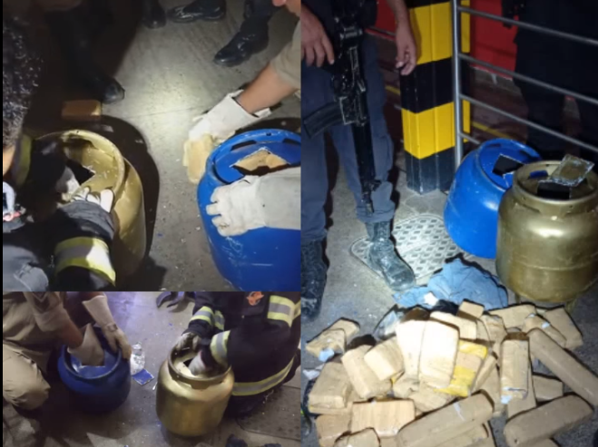 Polícia encontra drogas dentro de botijões de gás de cozinha
