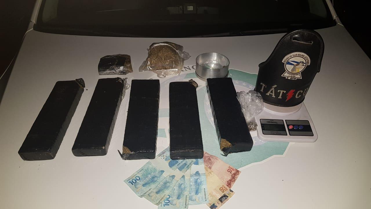 Polícia Militar apreende 6 quilos de maconha em Aparecida 