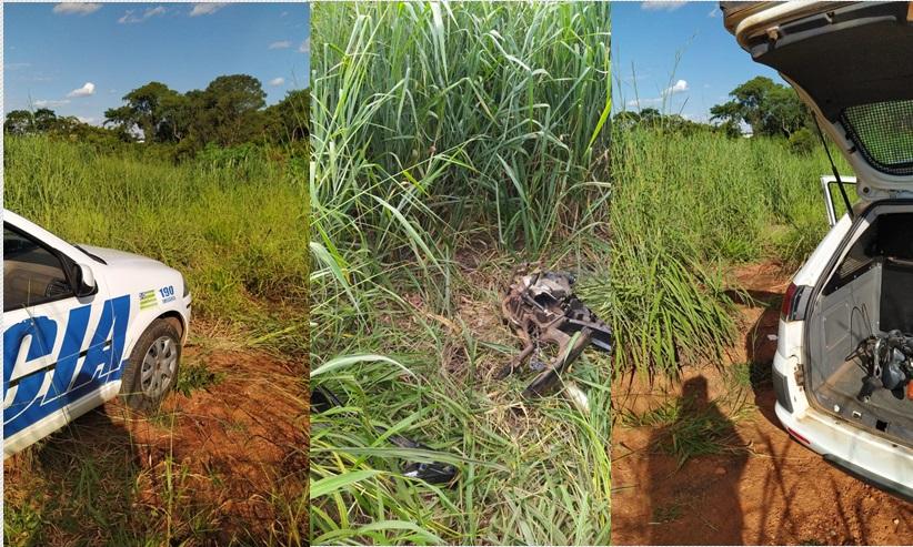 Polícia Militar recupera peças de motos roubadas em Aparecida 
