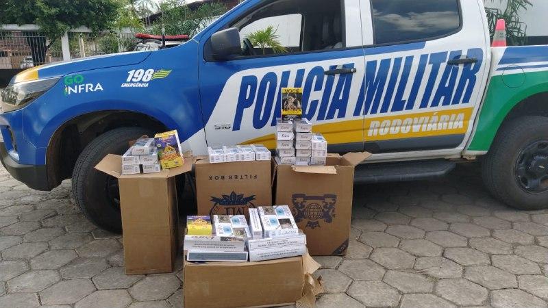 Polícia Militar apreende mercadoria contrabandeada em  Nova Iguaçu de Goiás
