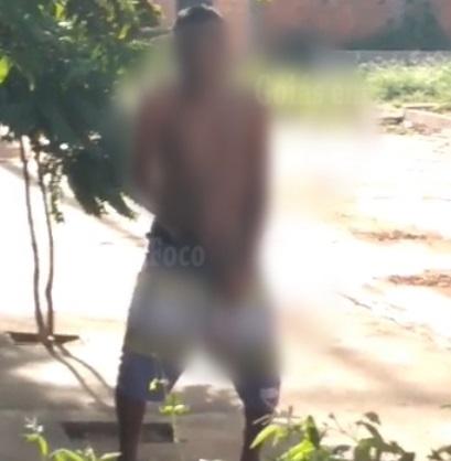 Homem se masturba na frente de crianças, mulheres e idosos em Iaciara, interior de Goiás