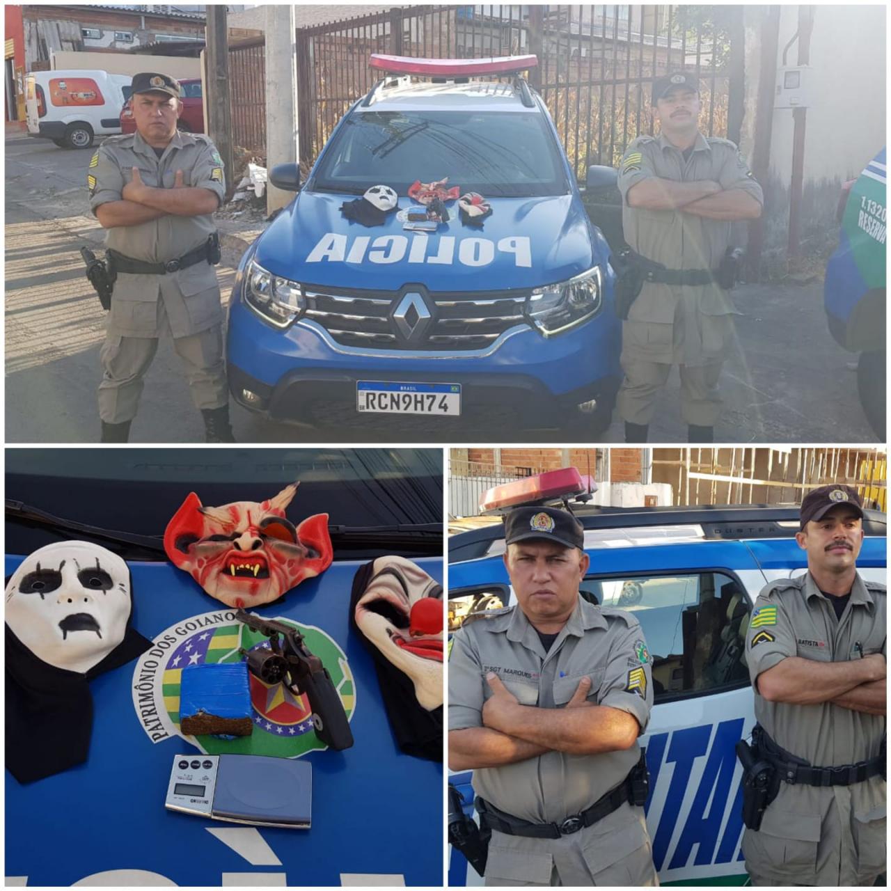 Após fugir da viatura, homem é preso com droga e arma em Aparecida de Goiânia