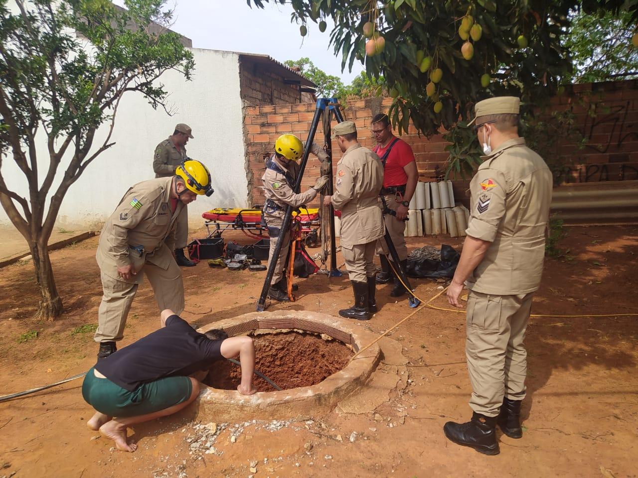 Criança cai em cisterna em Aparecida, e bombeiros são acionados 