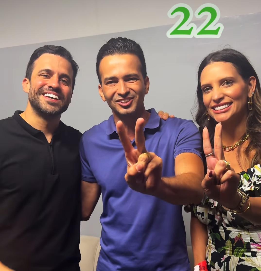 Pablo Marçal encontra Max Menezes e esposa, Luana Christine