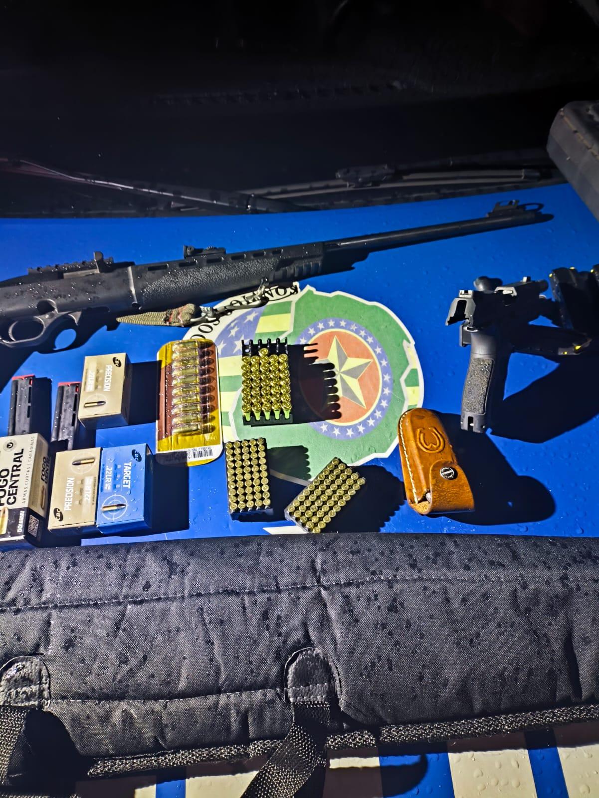 Briga em família termina com homem preso e duas armas apreendidas em Aparecida