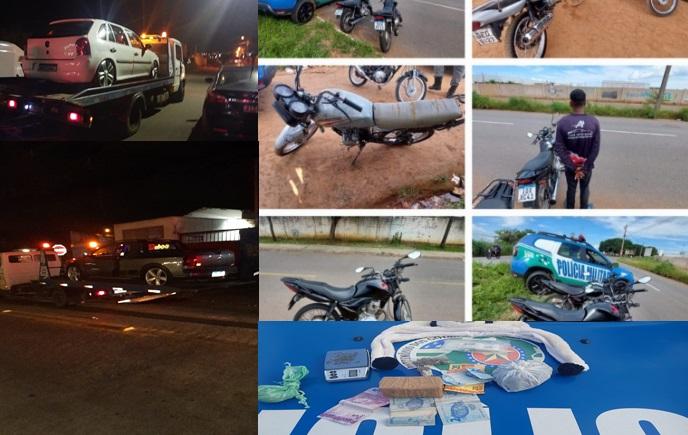 Polícia fecha o cerco, apreende veículos e drogas em Aparecida de Goiânia