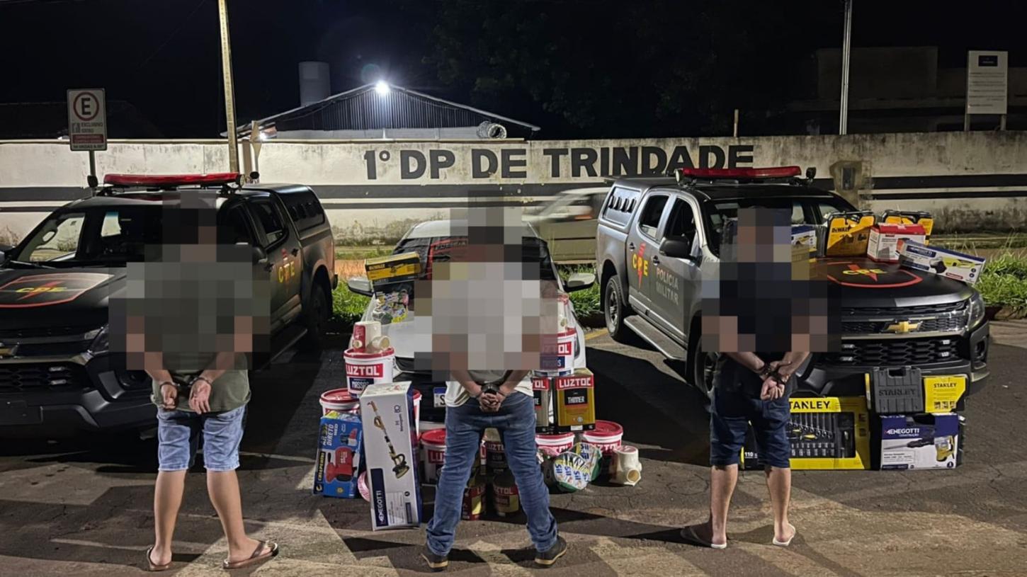 Suspeitos de aplicarem golpes em lojas de materiais de construção, são  presos pela CPE