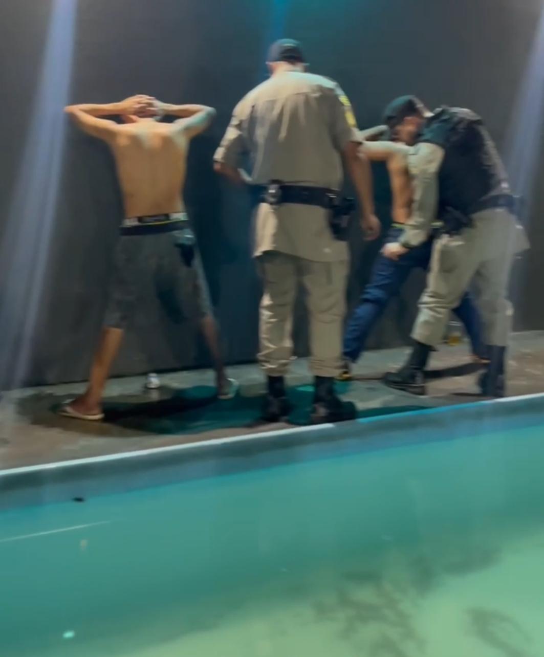 Polícia Militar e Semma encerram festa clandestina em Aparecida