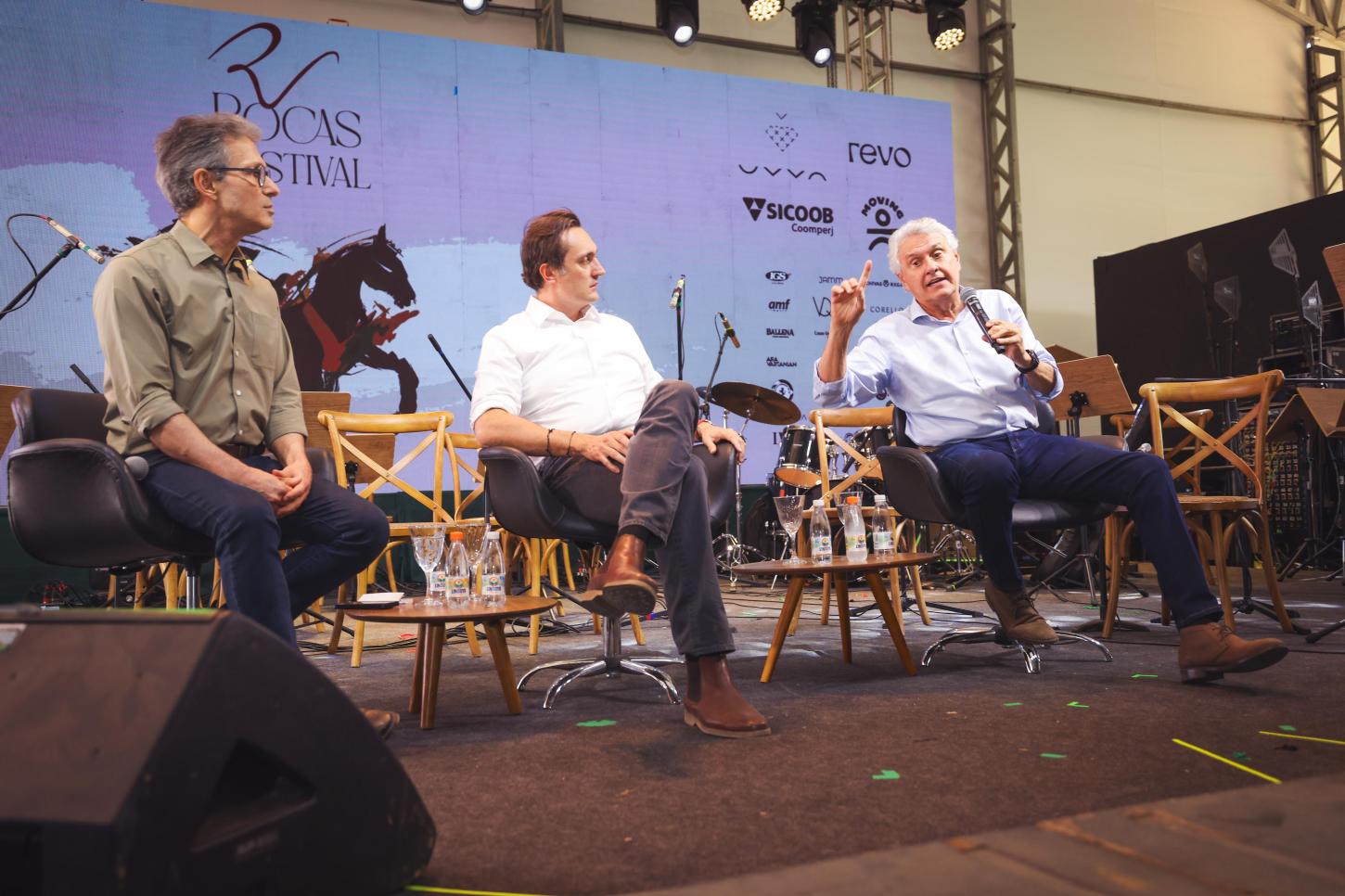 Caiado defende rigor contra o crime organizado no Rocas Festival em Itu (SP)