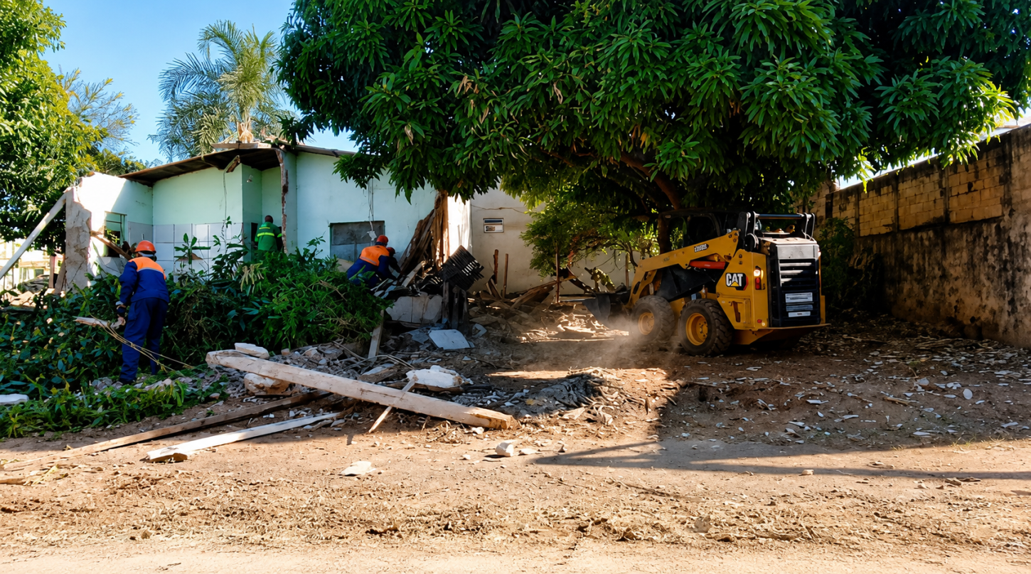 Moradores do Setor Colina Azul questionam derrubada de casa