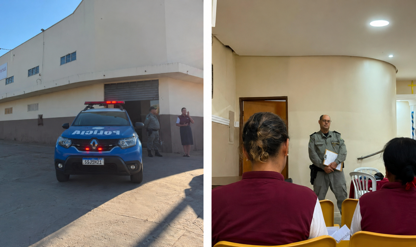 8º BPM conscientiza idosos contra golpes e furtos em Aparecida de Goiânia