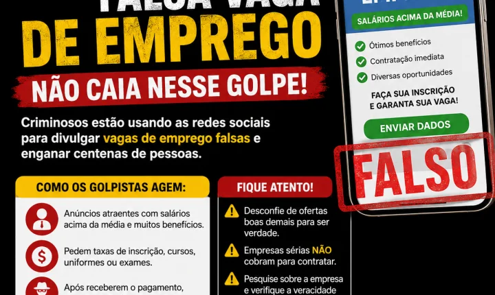Golpe da falsa vaga de emprego faz diversas vítimas em Goiás